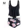 thumbnail image 1 of Eigraketly Traje de baño sin mangas de cintura alta con estampado de hojas digitales de piezas para mujer Traje de baño No. 4 METRO Eigraketly OD001368-20, 1 of 6