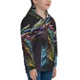 thumbnail image 5 of Sikiie Dragon with Colorful Tail Zip Up Hoodie Teenage, hoodies for Teenage, Zipper Sweatshirt Jacket for Daily, Traveling-Medium, 5 of 6