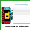 thumbnail image 4 of Game On! 10th Birthday Bash Invitations - Fun Fill-in Cards for Boys, Glittery Video Game Theme, Perfect for Celebrating a Milestone with 20 Envelopes Included!, 4 of 5