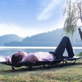 thumbnail image 2 of Lit de Camping Pliable Portable pour une Personne Lit Pliant Extérieur Capacité de Charge 330LB Compact pour Randonnée Pique-Nique Camping, 2 of 7