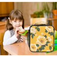 thumbnail image 6 of Square Lunch Bag 10.5*3.5*9.5 Inches Cooler Bag Lunch Bag Insulation Portable Durable Fashion Beautiful Big Yellow Rose, 6 of 6