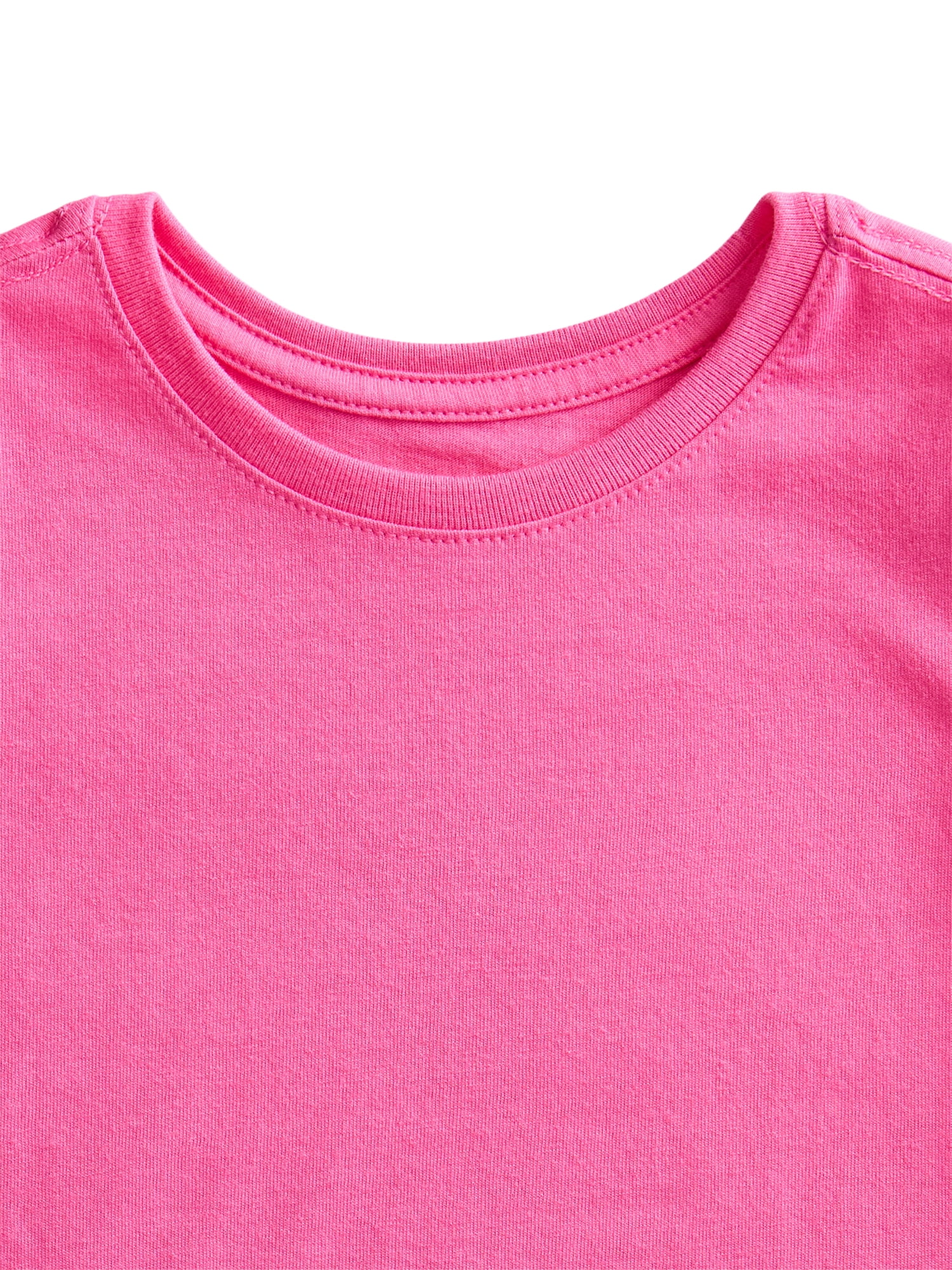 Wonder Nation Toddler Girl 3-Pack Short Sleeve Tees, Sizes 18M–5T