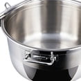 thumbnail image 4 of Sofram Grand Stockpot with Lid 29.6 Qt (28 L) Stainless Steel Deep Cooking Pot Induction Soup Pot, Silver Color, 4 of 11
