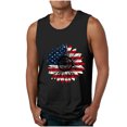 thumbnail image 1 of Tanques para Hombre para el Verano Solto Chaleco Impresión Deportivo Cuello Redondo, Casual, 1 of 3