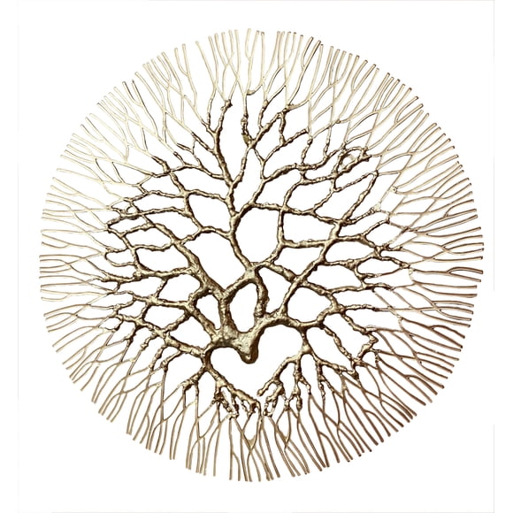 Metal Wall Art: Large Wrought Iron Coral 20.5"