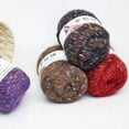 thumbnail image 2 of Firefly Hope 2 Skein 50g Alpaca Tweed Yarn, Luxuriously Soft & Warm Medium Worsted Weight Yarn for Knitting & Crochet, Scarves, Sweaters, Afghans & Blankets, Multicolor A, 2 of 5