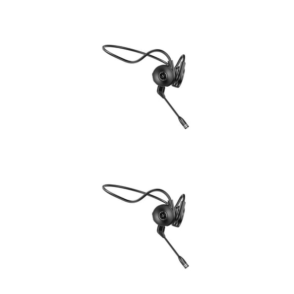 Matsuzay Bone Conduction Headphones with Mic for Running Driving Latency Low Negro 2Conjunto