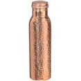 thumbnail image 1 of Hammered Pure Copper Water Bottle (950ml) 100% Pure Copper, 1 of 1