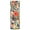 Abstract Colorful Small Flowers, variant on Haosy Plastic Flower Vase 11.8 inch Tall Clear Cylindrical Vases for Centerpieces Home Wedding Decor Colorful Palm Leaf