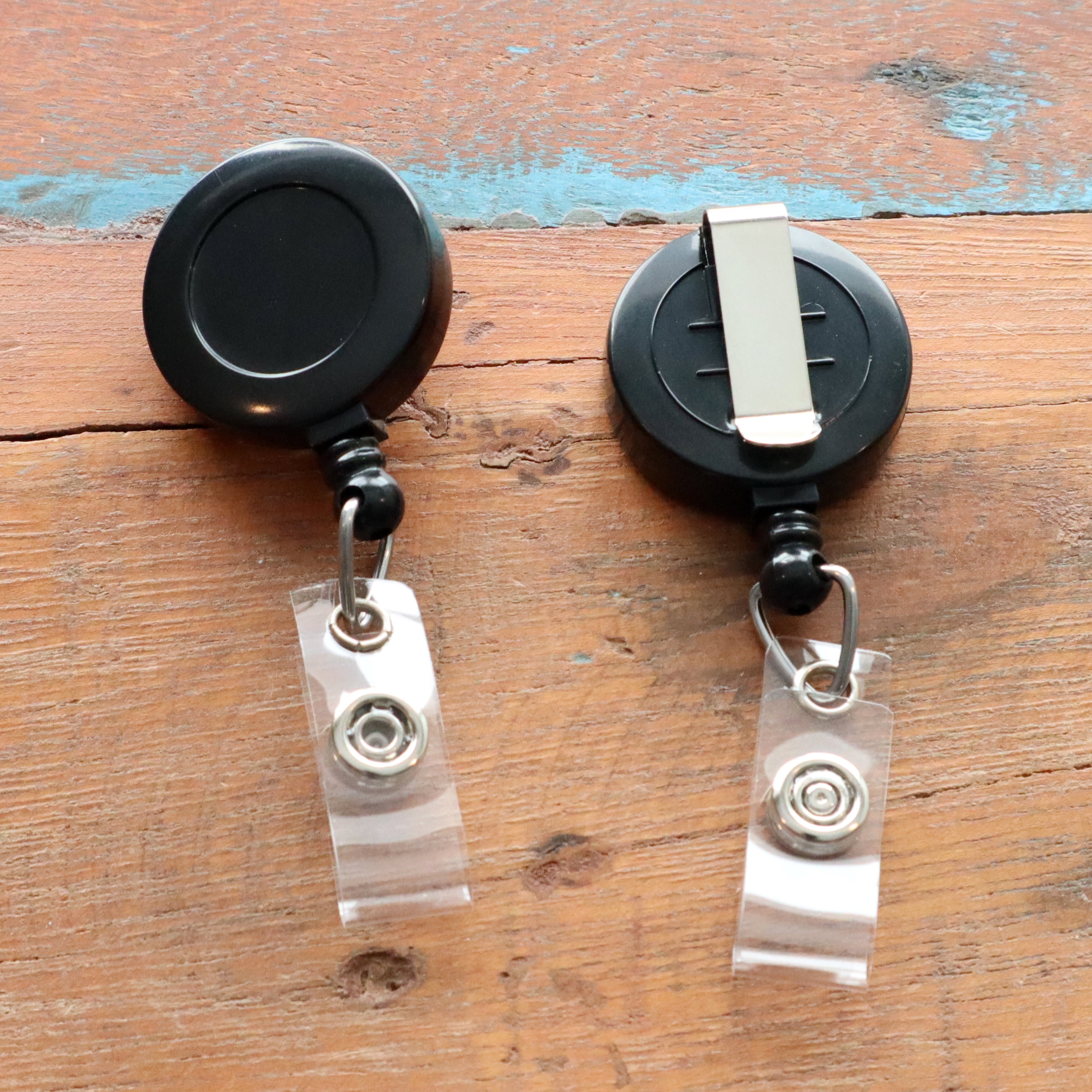 Bulk 100 Pack - Premium Retractable ID & Key-Card Badge Reels with Secure Metal Belt Clip and 34” Pull by Specialist ID