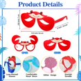 thumbnail image 3 of Gafas de sol de fiesta Junkin Luau Funny Hawaiian Tropical x24, 3 of 7