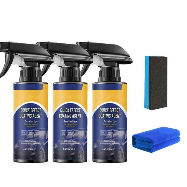 Automotive Crystal Coating Spray for Car Paint Protection - Enhances Gloss Seal Against Elements, Easy Apply Professional Shine 120ml