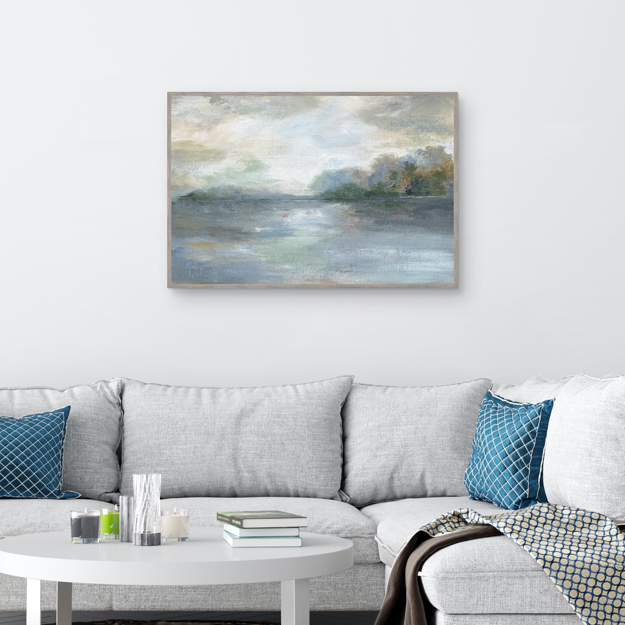 Blue Ethereal by Nan Framed Canvas Art Print