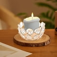 thumbnail image 6 of Luxcidy Crystal Votive Candle Holders Tealight Candle Holders Crystal Bowl Candle Stands Decorative Jewel Candle Centerpiece for Table Centerpieces Wedding Party Home Decor Holiday(Gold), 6 of 6