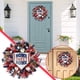 thumbnail image 4 of Coronas patrióticas del 4 de julio para la puerta principal, Día Conmemorativo, coronas rojas, blancas y azules, decoración para fiesta del Día de la independencia, 4 of 8