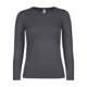 thumbnail image 1 of B&C - Camiseta deportiva de manga larga #E150 para mujer señora (Gris Oscuro), 1 of 3