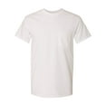 thumbnail image 5 of Gildan Short Sleeve Pocket T-Shirt, White-L Pack-1, Classic Fit, Men's Crew Neck Pocket Tee, 5 of 5