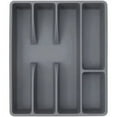 thumbnail image 2 of Plastic Kitchen Drawer Organizer, Silverware Utensil Cutlery Holder, 5 Compartments, Space-Saving Design, 2 of 6