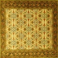 thumbnail image 1 of Ahgly Company Indoor Square Persian Yellow Traditional Area Rugs, 8' Square, 1 of 4