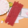 thumbnail image 3 of Colorful Reusable Hard Plastic Stripe Drinking Straws Party Decoration, 3 of 5