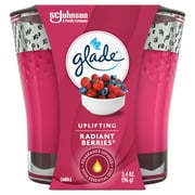 Glade Jar Candle Air Freshener, Radiant Berries, 3.4 oz
