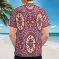 thumbnail image 6 of High Quality Hawaiian Shirts for Men Short Sleeve Aloha Beach Shirt Floral Summer Casual Button Down Shirts Blouses F4G3XS, 6 of 7