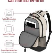 Wenger 5505572416 Swissgear Cecil Laptop Backpackcase Cream/black Fits Up To A 16in Lapto