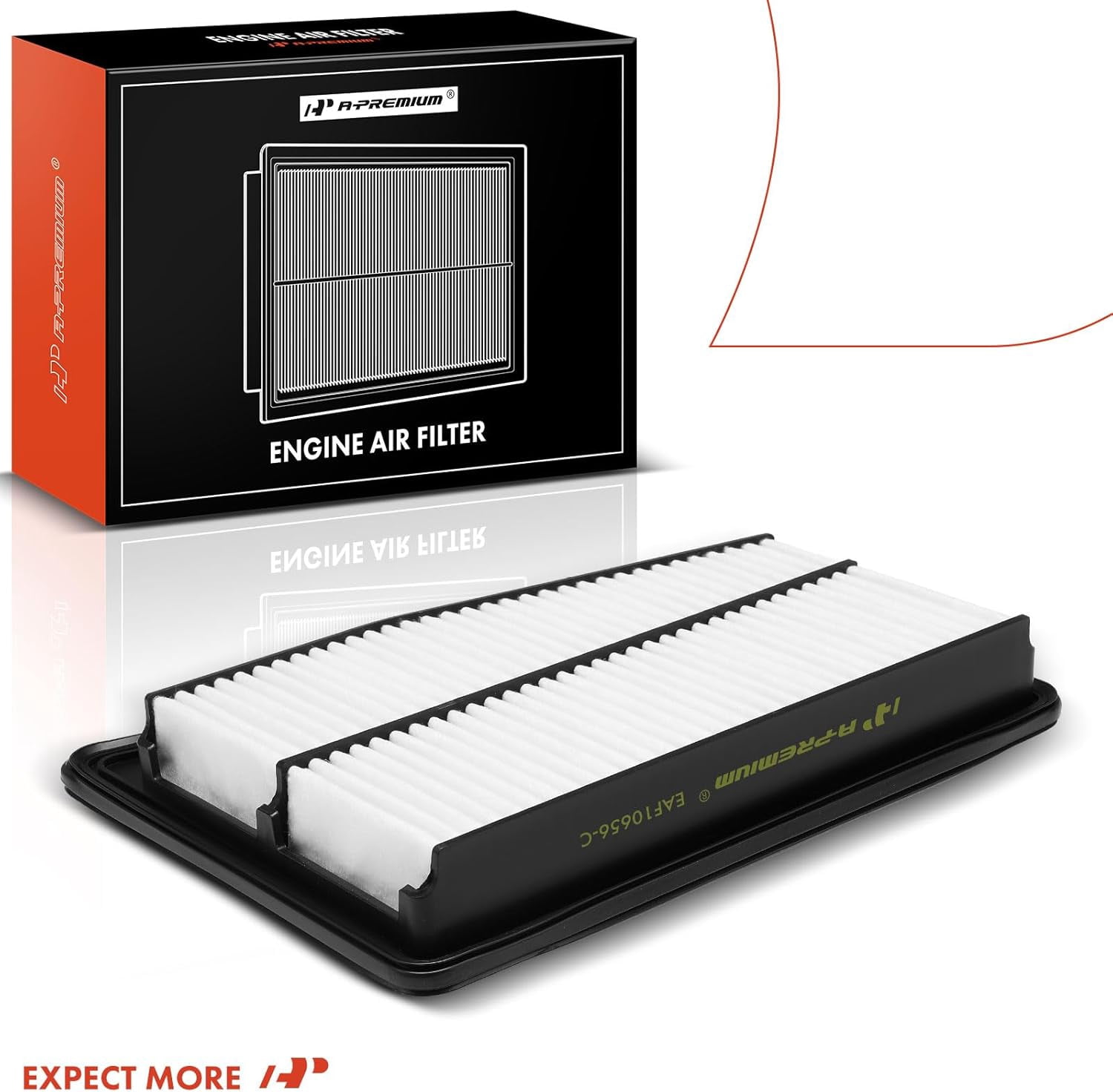 A-Premium 2-PC Engine Air Filter Compatible with Hyundai Genesis 2009 2010 2011 3.8L, Replace# 281133M000, 28113-3M000