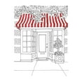 thumbnail image 2 of Moore, Regina 15x18 White Modern Wood Framed Museum Art Print Titled - Striped Awning VI, 2 of 4