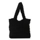thumbnail image 1 of Bolso para axila para mujer bolsa con cierre de burbuja Simple de Color sólido suave bolso informal para mujer, 1 of 9