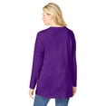 thumbnail image 2 of Woman Within Plus Size Perfect Long-Sleeve V-Neck Tunic, 2 of 6