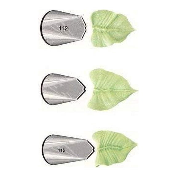 Ateco # 112 - Leaves Pastry Tip - Stainless Steel