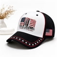 thumbnail image 5 of JULMCOMO 9/11 25th Anniversary Baseball Cap 2001-2026 Never Forget American Flag Hat Contrast Color Adjustable Patriotic Hat for Unisex H, 5 of 6
