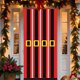 thumbnail image 5 of Green PVC Christmas Wreath for Door Wall Hanging Holiday Decoration 30x30cm Festive Scene Arrangement, 5 of 7