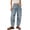Light Blue, variant on Jeans for Women Cute Print Bohemian Jeans Trendy Comfy Button High Waist Denim Pants, S-2XL