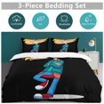 thumbnail image 5 of Hey-Arnold 3 Piece Bedding Set, 1 Duvet Cover And 2 Pillowcases, Ultra Soft Breathable Printed Duvet Cover Set For Teen Women And Men 90"x90", 5 of 8