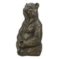 thumbnail image 2 of Aluminum Whimsical Meditating Yoga Buddha Tao Bear Garden Statue Rustic Decor, 2 of 4
