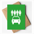 thumbnail image 1 of Four People Energy Vehicles Protect Environment Greeting Cards You are Invited Invitations, 1 of 3