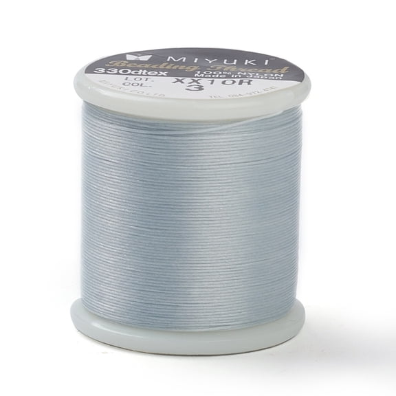 1 roll MIYUKI Beading Nylon Thread B 330 DTEX/0.203mm/0.008" for Seed Beads #3 Aqua 0.16mm 55 yards(50 meters)/roll