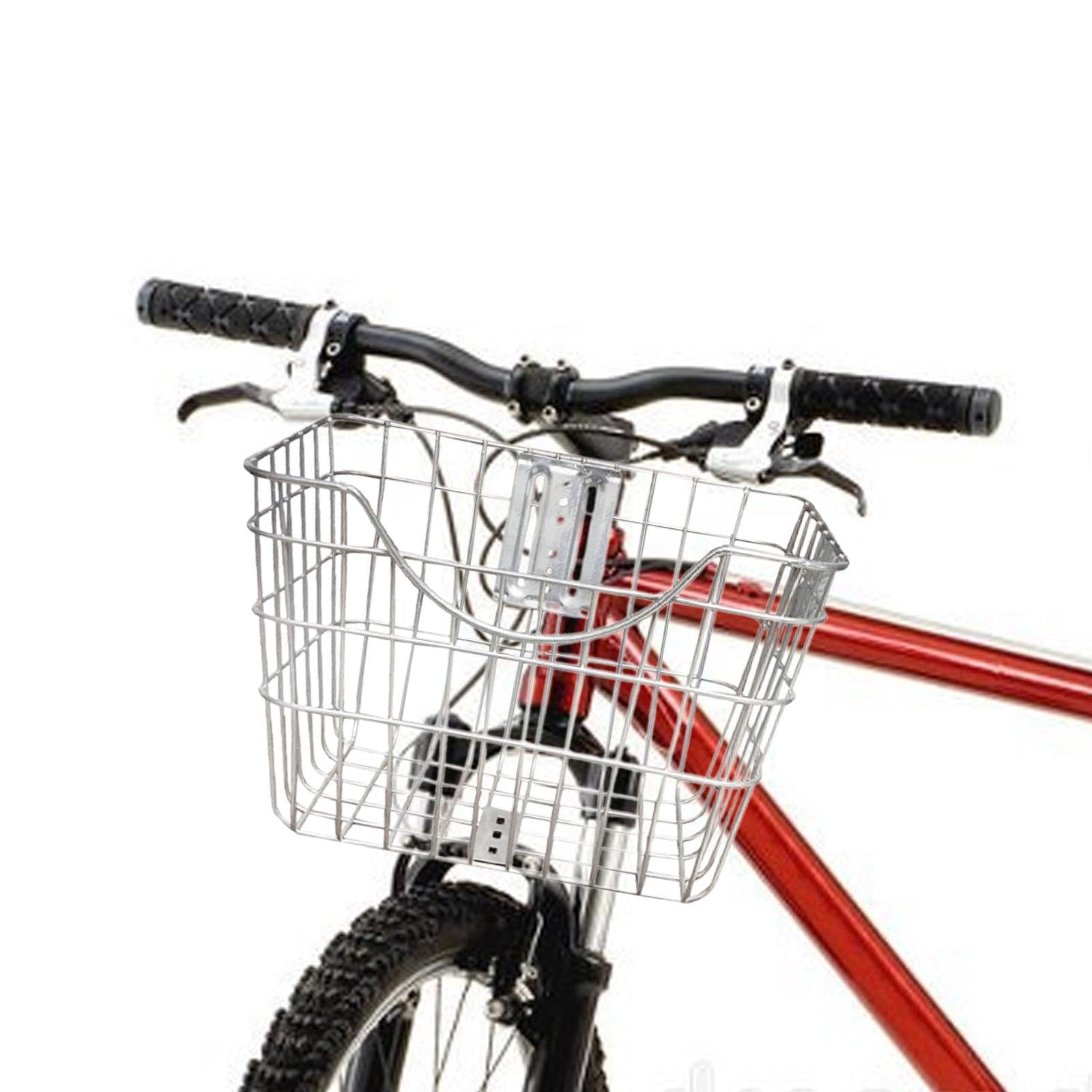 Detachable Bicycles Metal Basket Front Bike Basket Detachable Kids Scooter Bicycles Wire Basket Easy to Install