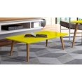 thumbnail image 2 of Utopia 11.81" High Rectangle Coffee Table with Splayed Legs in Yellow, 2 of 6