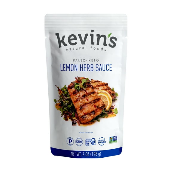 Kevin's Natural Foods - Lemon Herb Sauce, Paleo & Keto, 7 Ounces