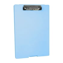 Summercome Clipboard with Storage, Heavy Duty Clip Boards with Storage Case, Clear Visible Top Panel Storage Clipboards, Nursing Clipboard Folder Case for Office Supplies (Blue)