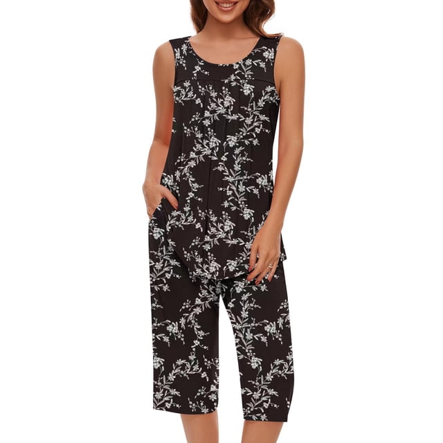 Baikeli Womens Sets Clearance Sale Prime Two Piece Outfits for Women Plus Size Suits Striped Tops Drawstring Waist Pants Jogger Sets with Pockets Two Piece Sets for Women