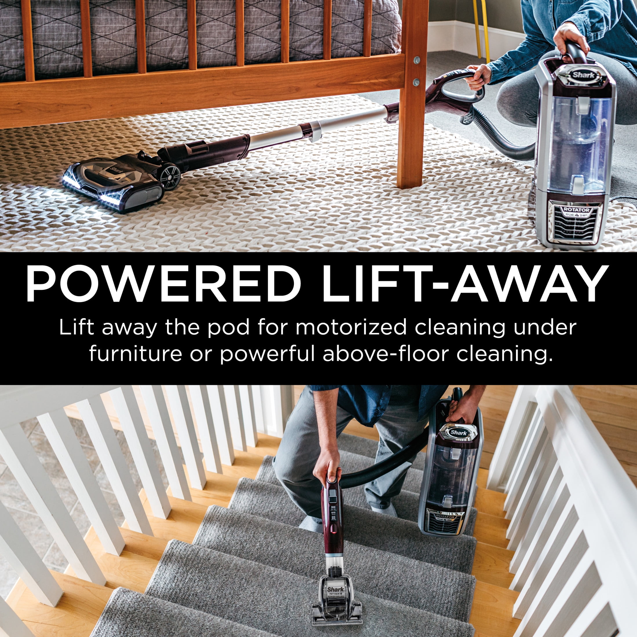 Shark Rotator Powered Lift-Away TruePet Upright Vacuum, Pet Friendly, HEPA Filter, Advanced Swivel Steering, Large Dust Cup Capacity, NV752 Bordeaux