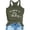 Army Green, variant on Women You Had At Day Drikin Summer Letter Printed Round Neck Sleeveless Tank Top for Women Breathable Lightweight Knit Casual Daytime Outfit Army Green XXL