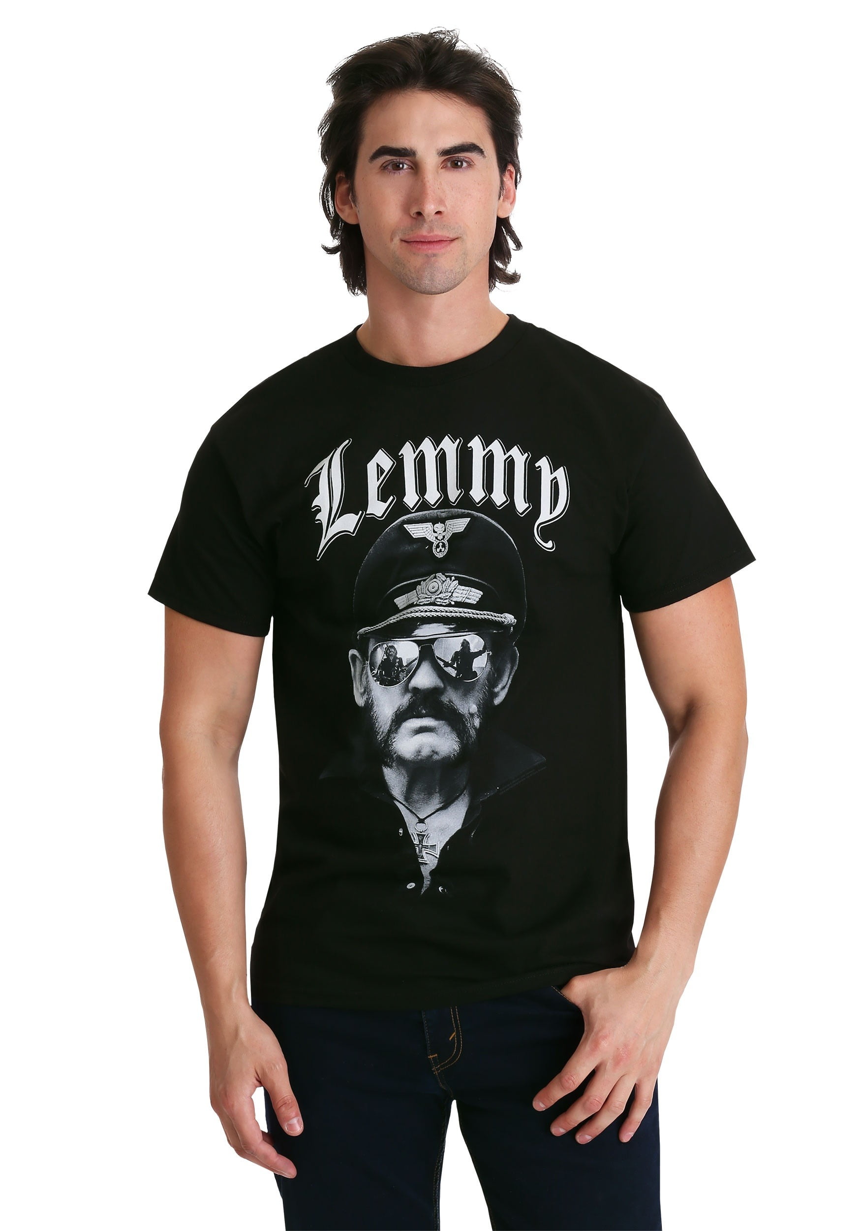 analysere Fremme Patent Mens Motorhead Lemmy with Sunglasses Black T-Shirt - Walmart.com