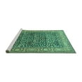 thumbnail image 2 of Ahgly Company Machine Washable Indoor Rectangle Persian Turquoise Blue Traditional Area Rugs, 7' x 9', 2 of 4