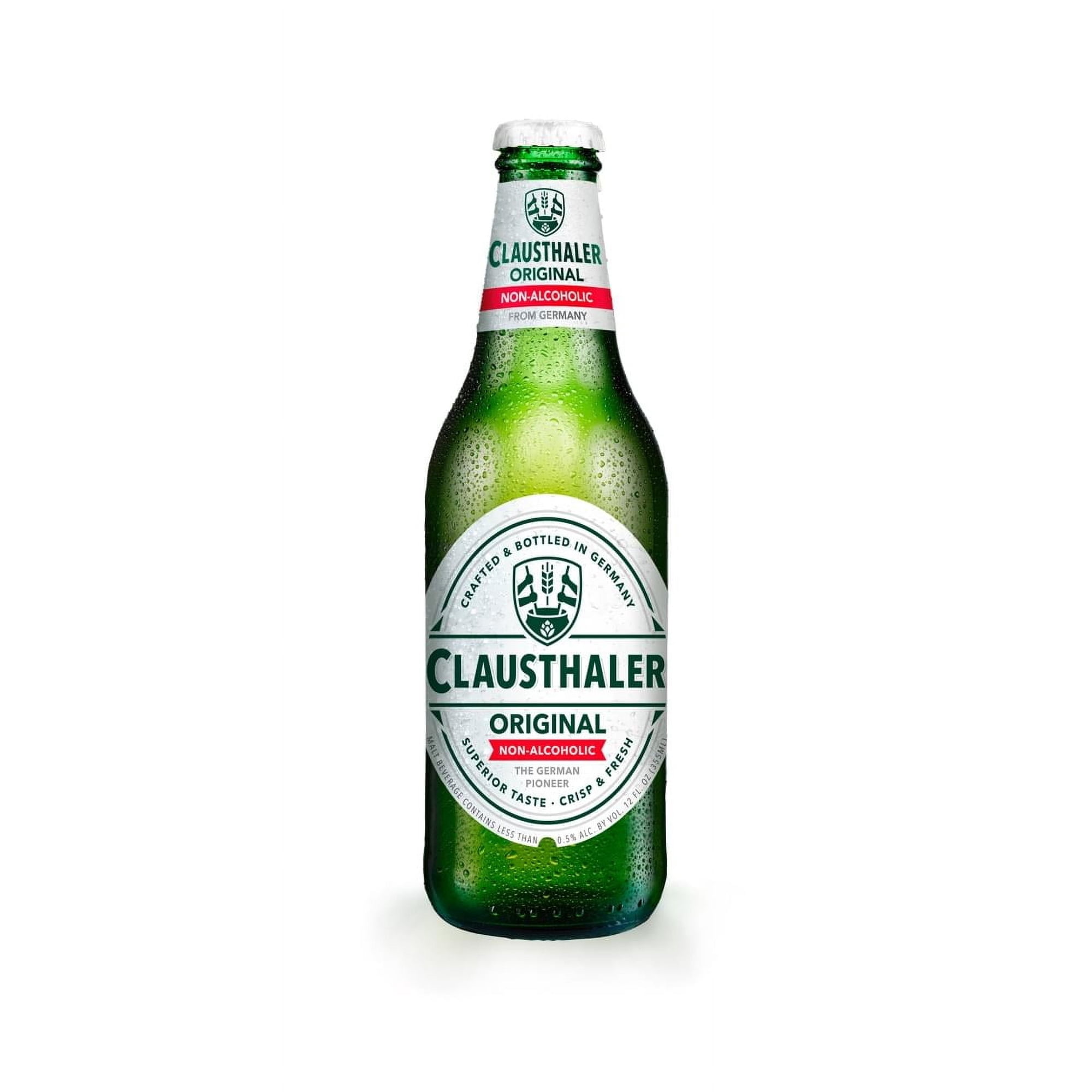 Clausthaler ORIGINAL Non Alcoholic (Pack of 24) (1 Case) 12oz Bottles The German Pioneer Malt Beverage (Includes 24 Individual Original Bottles)