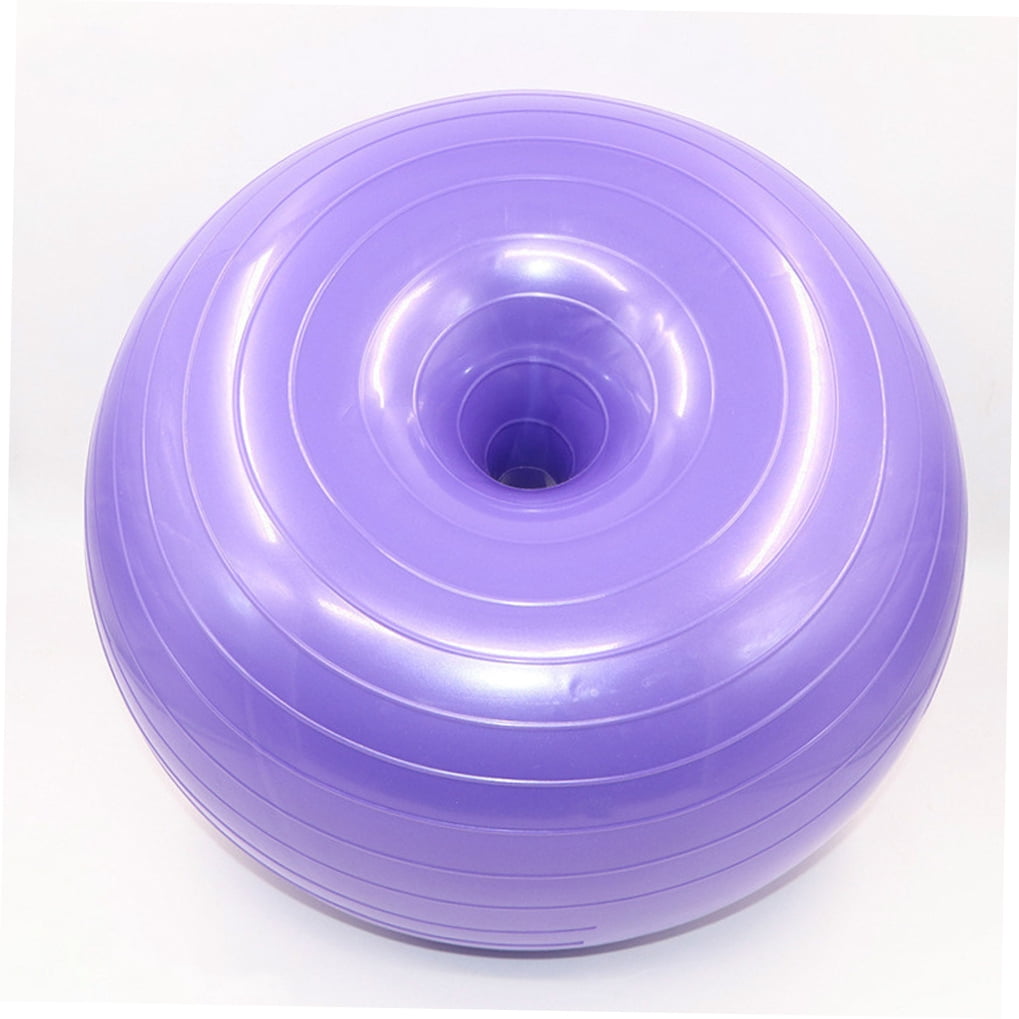 Toyvian Exercise Ball Yoga Ball Purple PVC for Indoor Use with High Grip 1Pack